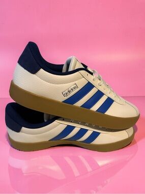 adidas Men’s White, Blue & Gum Casual Sneakers